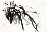 Brush Painting- Orchid Scent Pervading The Air- Print